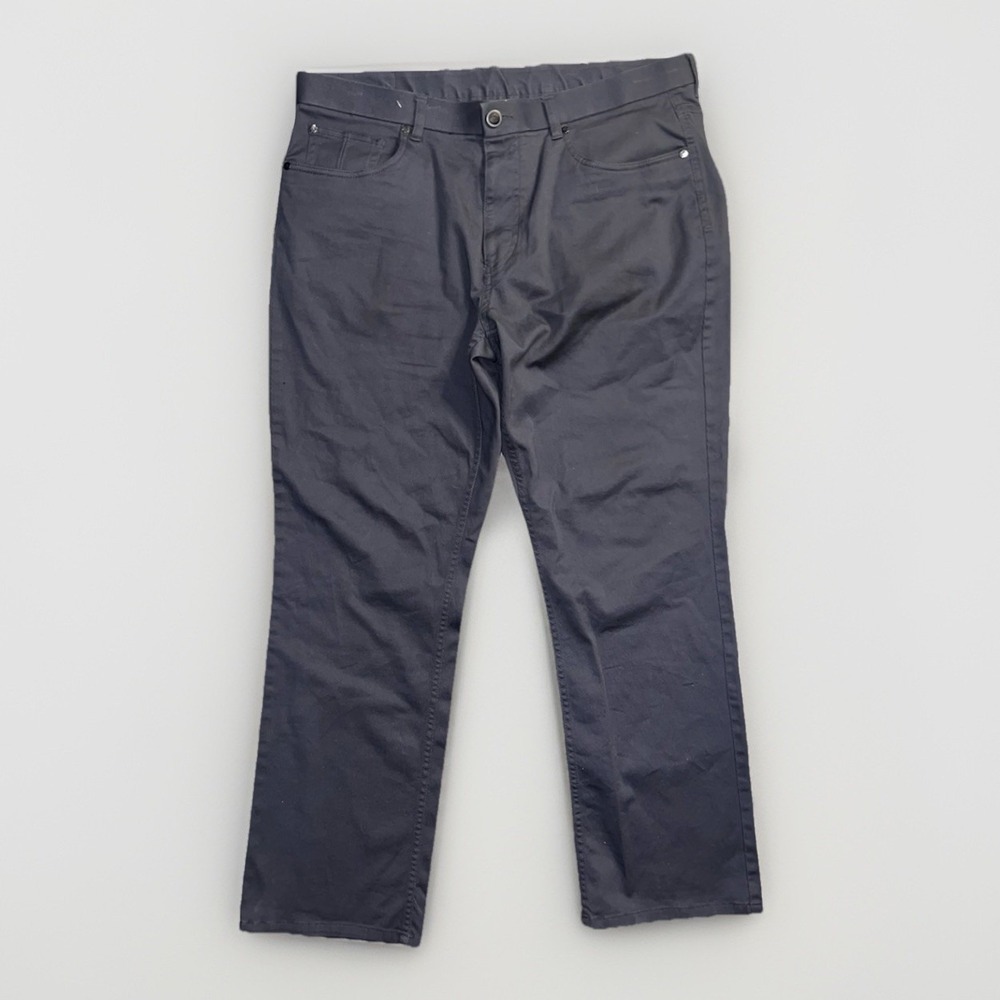 Hart Schaffner Marx Jeans Gray Stretch Straight Fit Pants Spandex Cotton 38x30